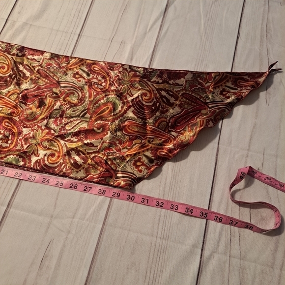 Lane Bryant Paisley Scarf Fall Colors - Picture 5 of 12
